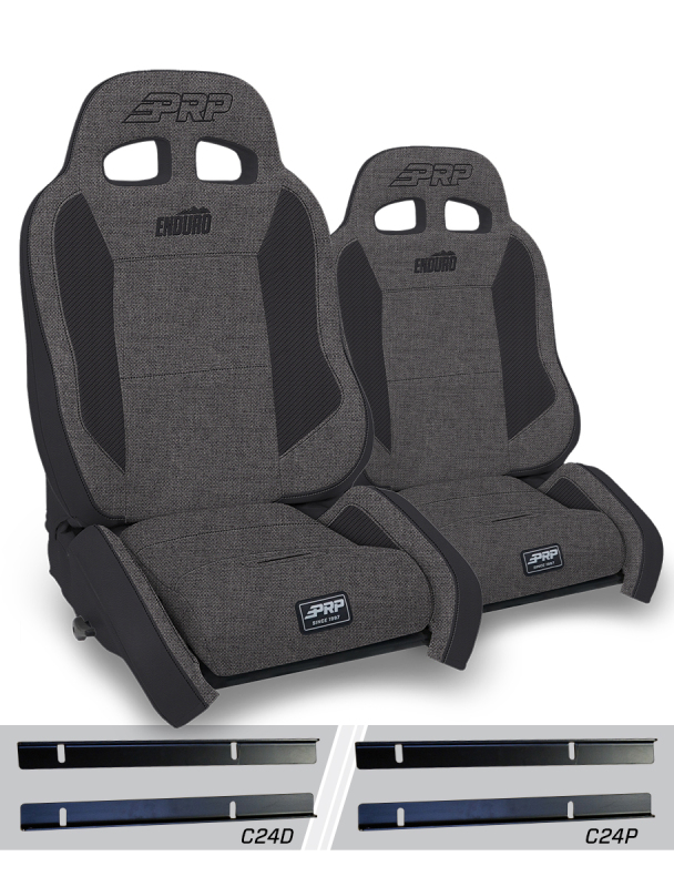 Jeep Wrangler TJ Enduro Elite Suspension Seat - PRP Seats - Crawl Edition - Gray - `03-`06